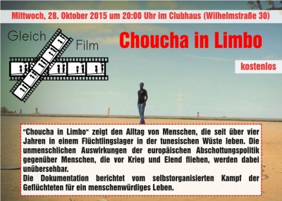 Flyer "Choucha in Limbo" (vorne)